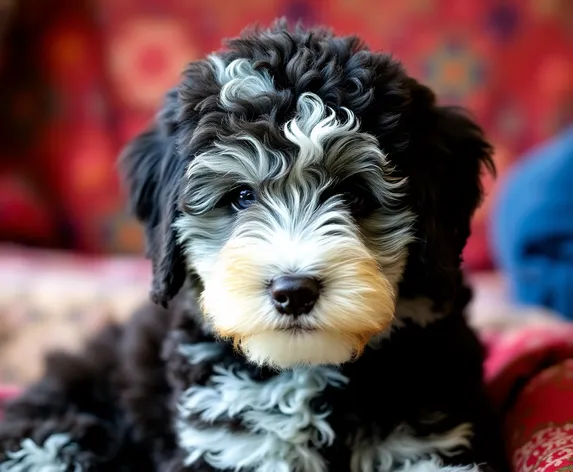 blue merle bernedoodle mixed