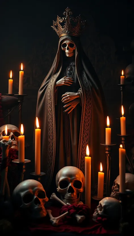 santa muerte art horror