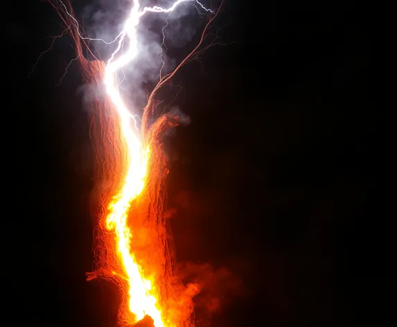 tree struck by lightning