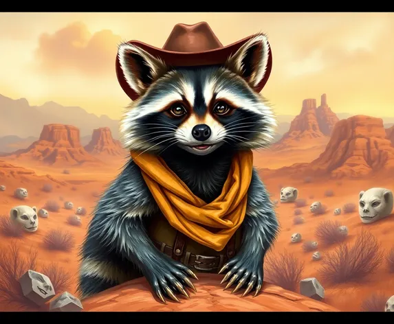 cowboy raccoon