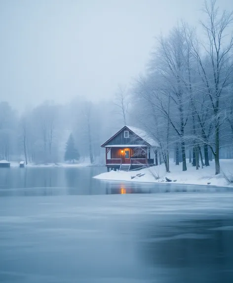 loeb boathouse in winter