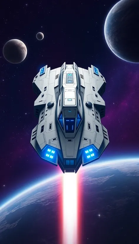 sci fi transport ship