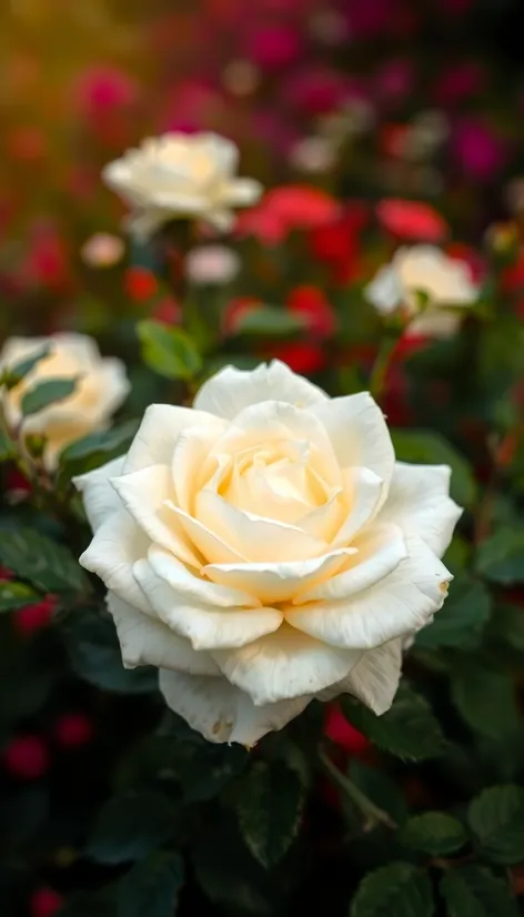 white rose bush