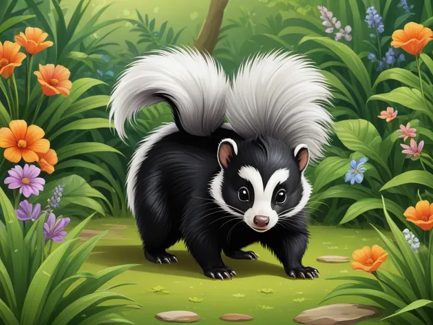 cartoon skunk