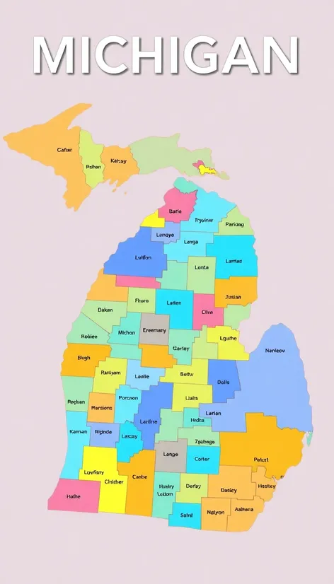 michigan map of counties