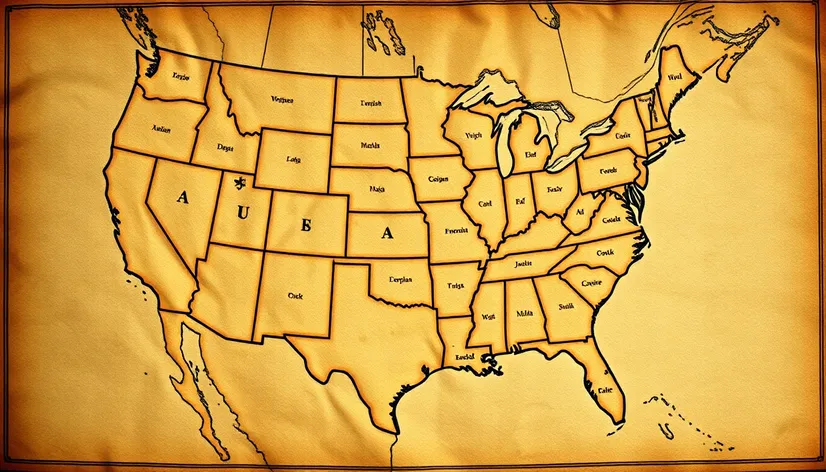 united states map in