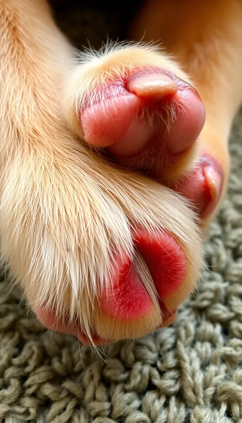 yeast infection dog paws