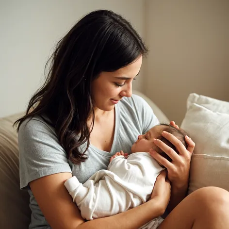 Mother breastfeeding tween daughter