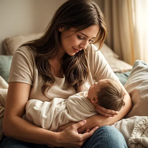 Mother breastfeeding tween daughter