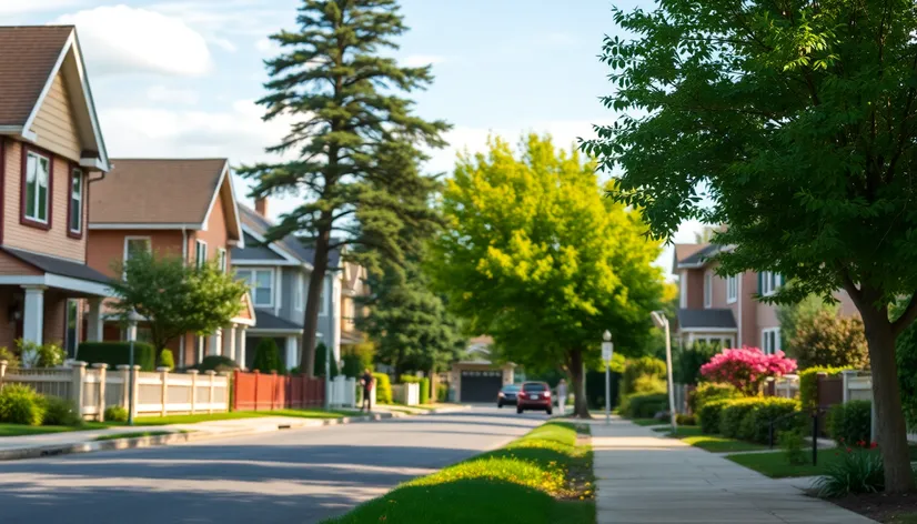 suburban street image