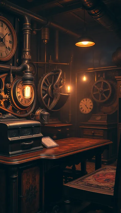 steampunk bedroom