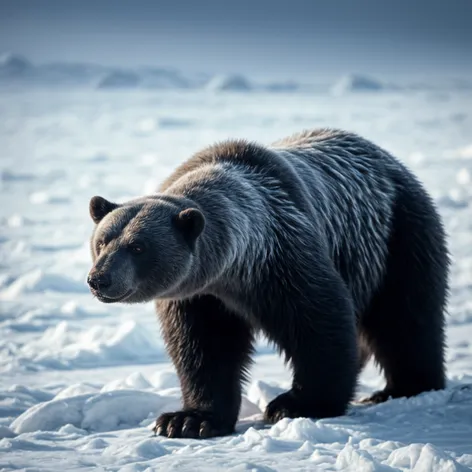 black polar bear