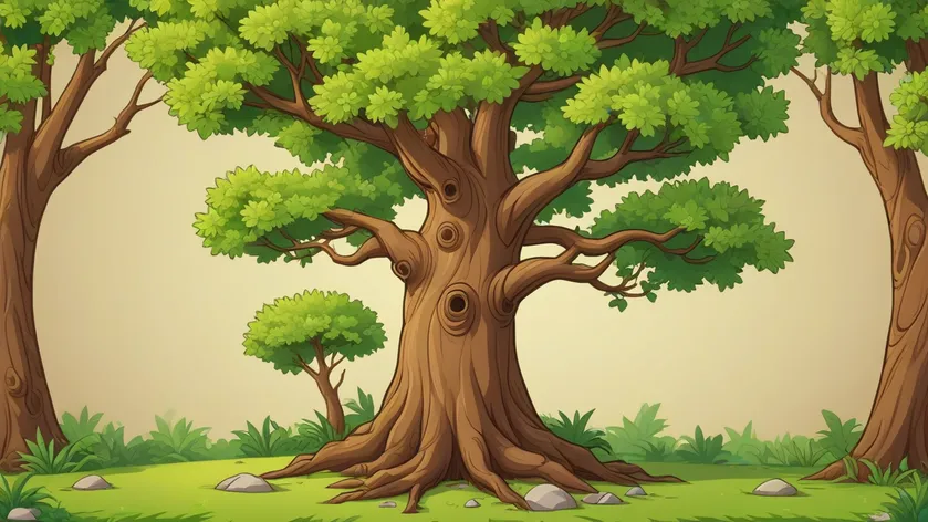 cartoon tree