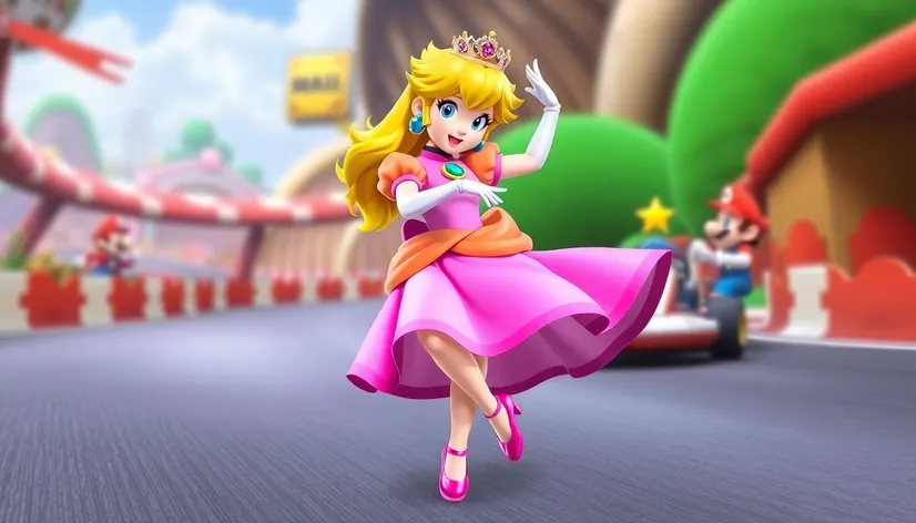 princess peach dancing