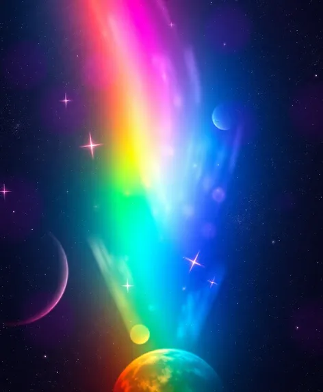 rainbow from outer space