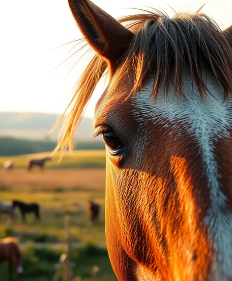 horse side eye