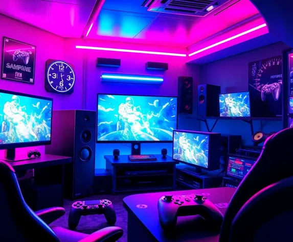 anime gaming room background