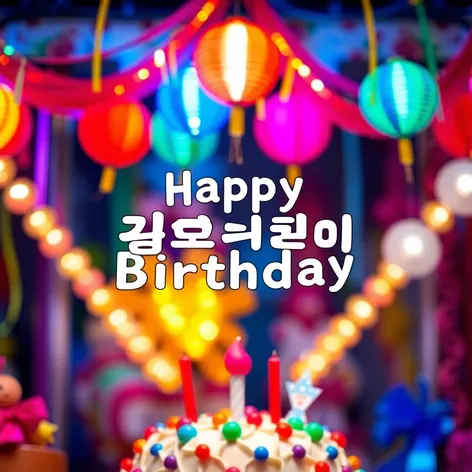 korean words happy birthday