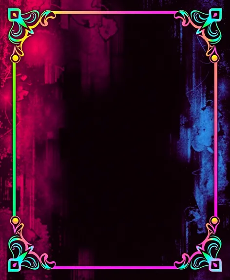 colorful flyer borders png