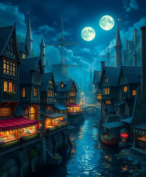 fantasy port town