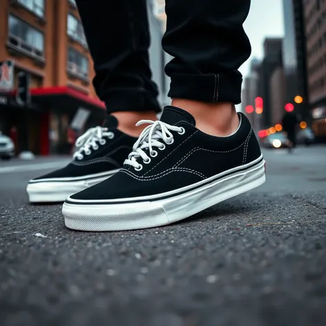 vans shoes color black