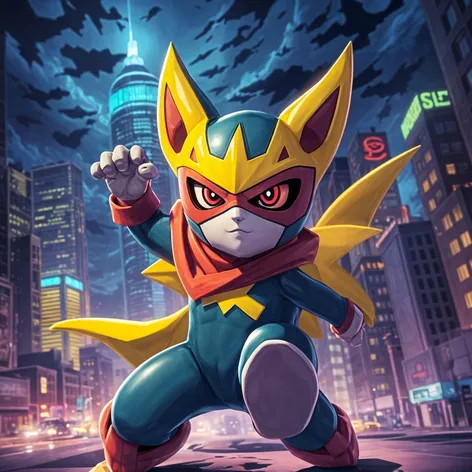 A masked superhero pokemon