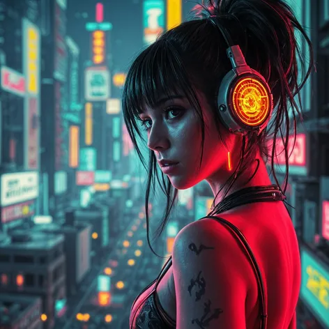 girl cyberpunk style