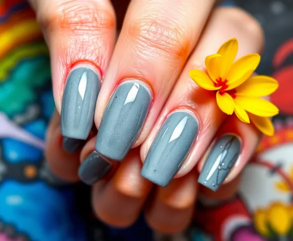 gray nails