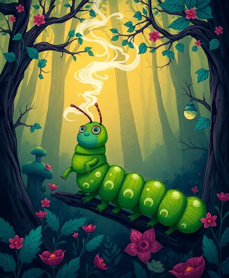 smoking caterpillar