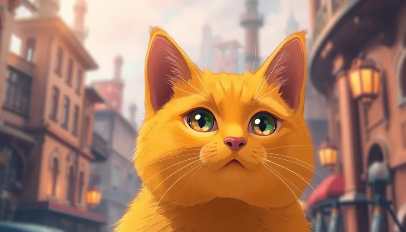 yellow cat anime