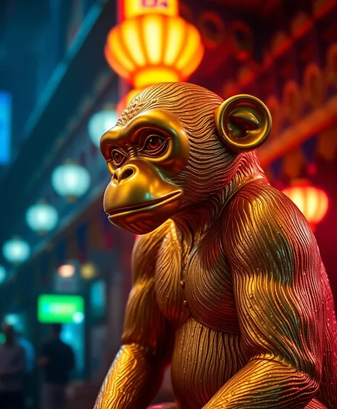 gold monkey statue movie