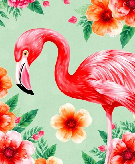 flamingo art