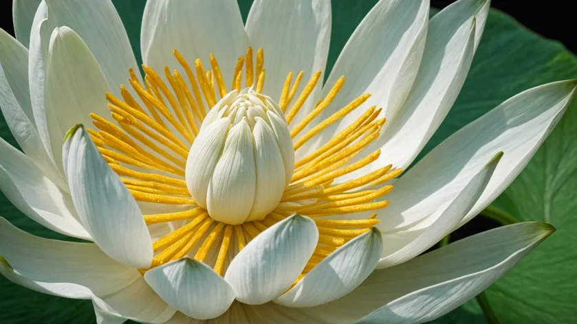 white lotus flower