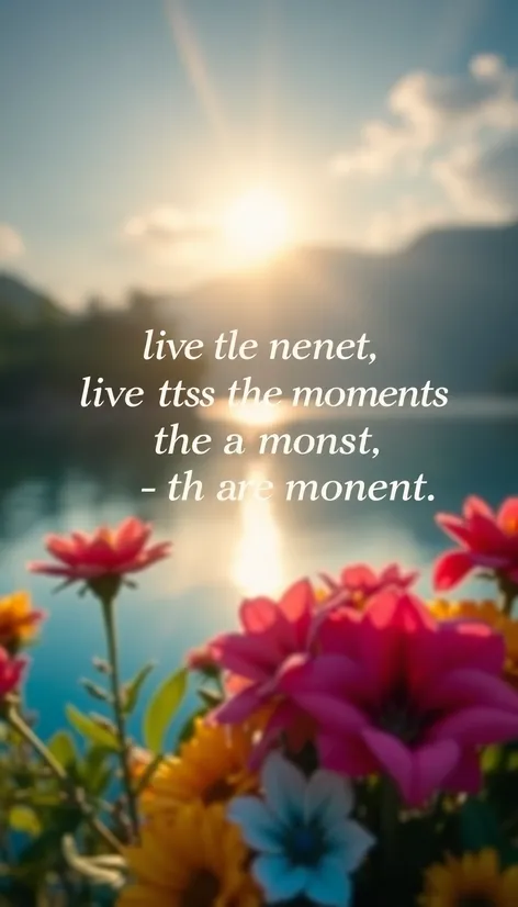 live in the moment