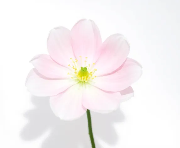 flower on white background