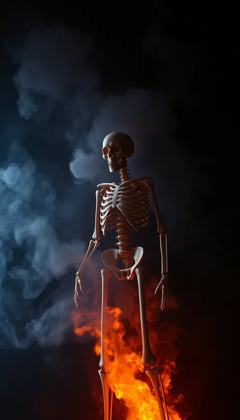 skeleton getting vaporized