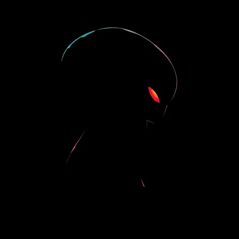 alien silhouette art