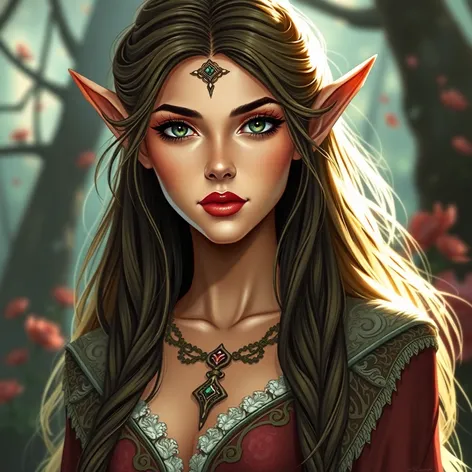 beautiful elf woman