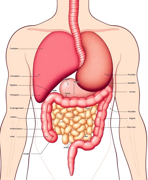 human digestive system drawing