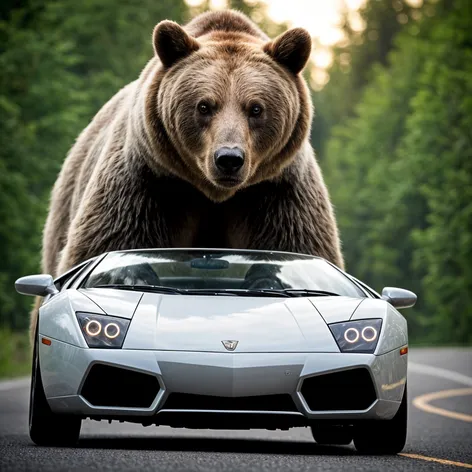 bear in lamborgini