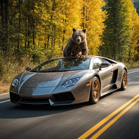 bear in lamborgini