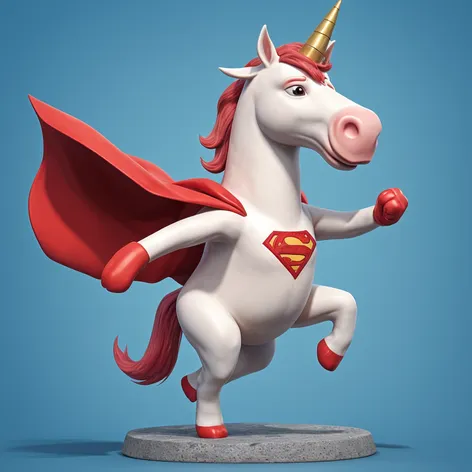 Ein Einhorn mit Superman