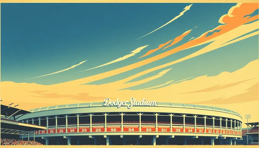 original dodgers stadium posters