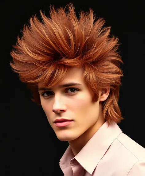 men's feathered hairstyle