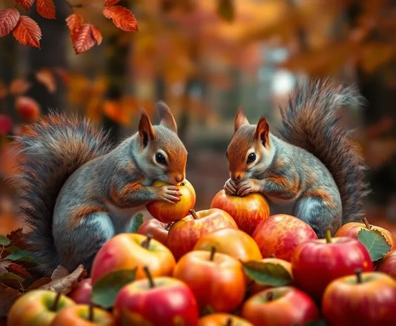 can squirrels eat apples