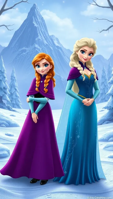 anna and elsa height