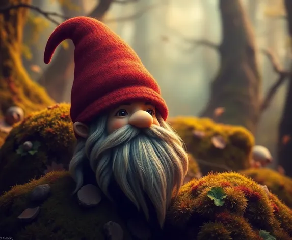 gnome hat with beard