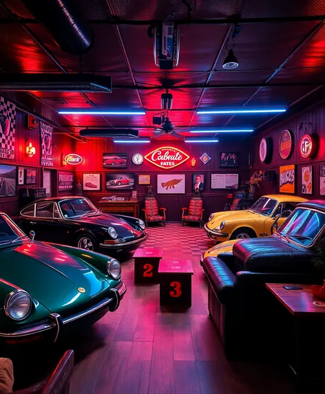 car themed man cave