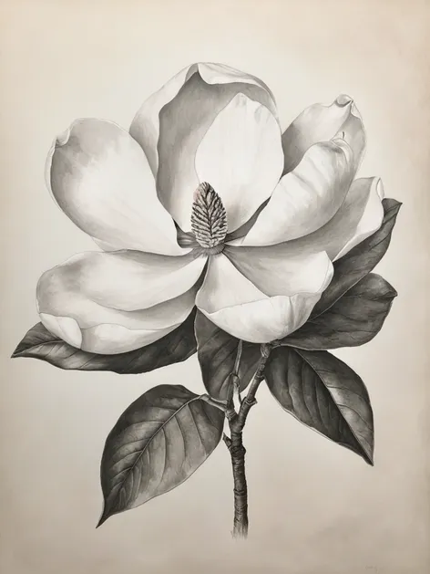 magnolia flower drawing