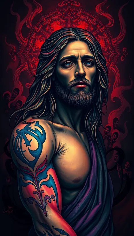 tattoos of jesus on